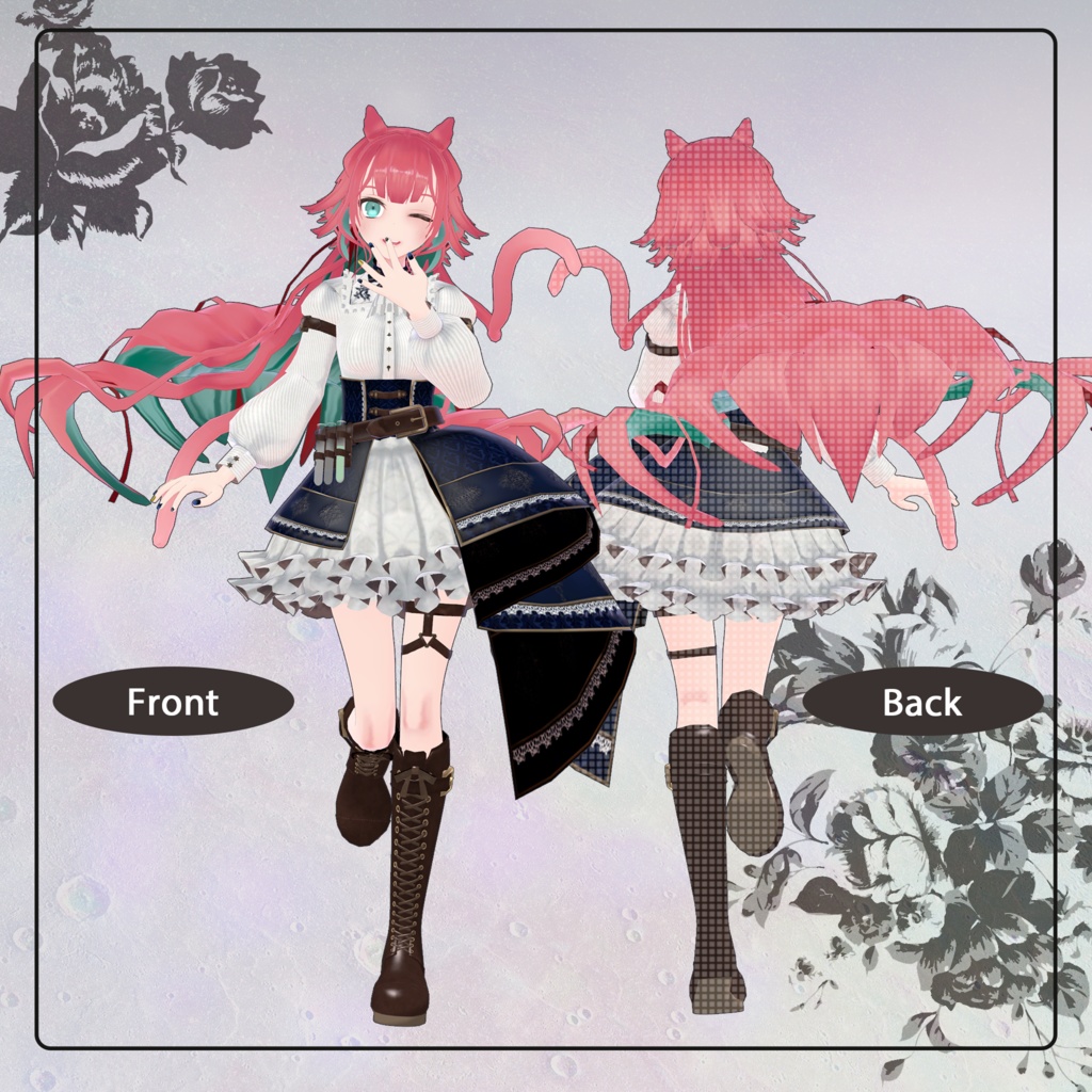 【Vrchat向けアバター】KURA・KATOA(クラ・カトア)【Avatar3.0】