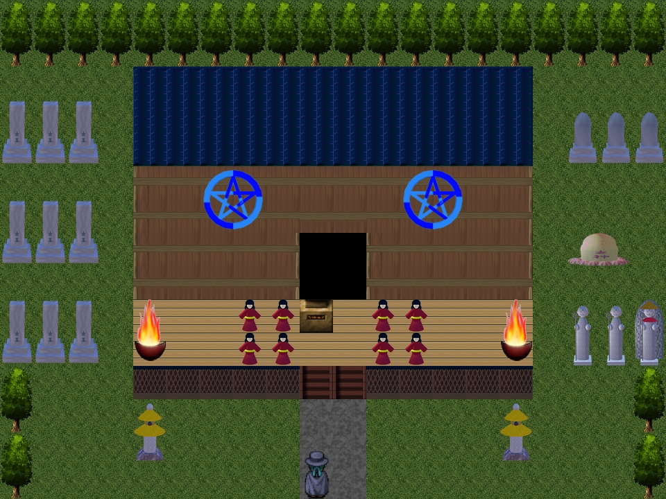 ホラー・脱出サスペンス・現代迷宮マップチップ・タイルセット 著作権フリー RPGツクール・ウディタ用