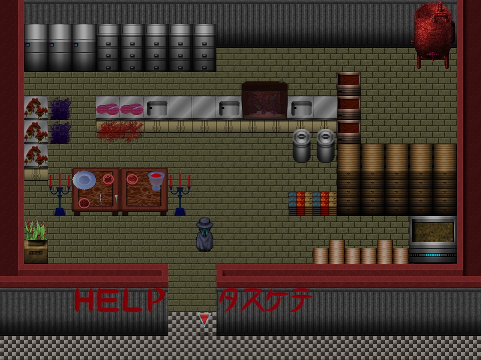 ホラー・脱出サスペンス・現代迷宮マップチップ・タイルセット 著作権フリー RPGツクール・ウディタ用