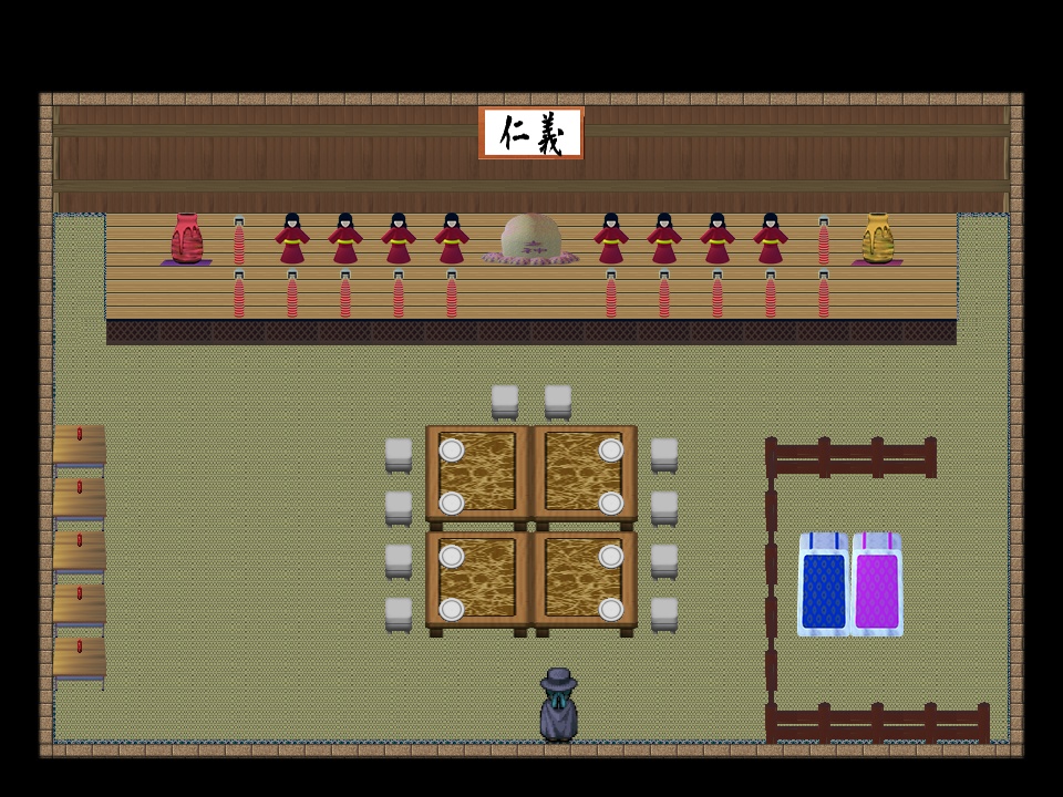 ホラー・脱出サスペンス・現代迷宮マップチップ・タイルセット 著作権フリー RPGツクール・ウディタ用