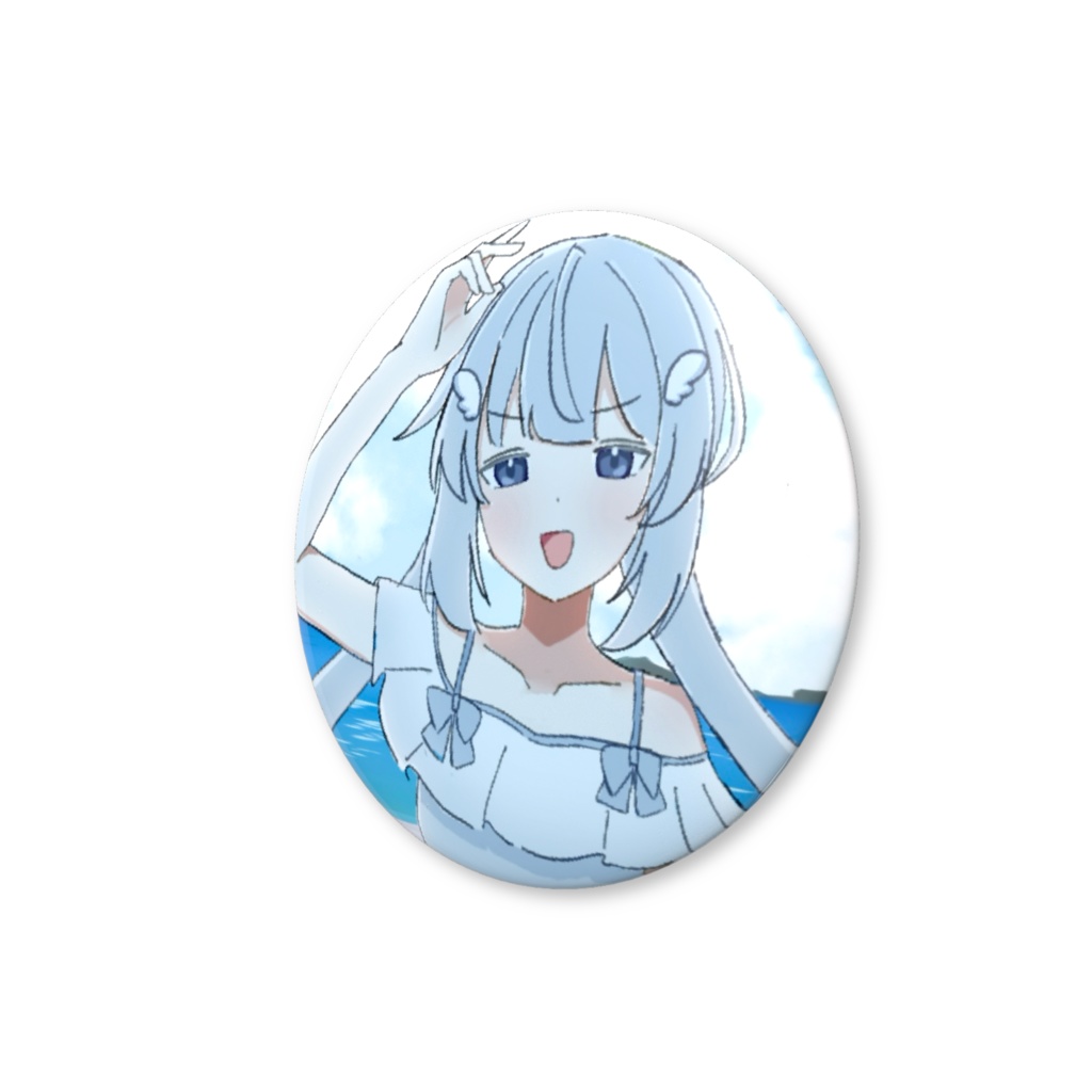 いちみとんかつ ハフアニ 缶バッジ