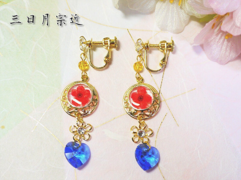 刀剣乱舞 三日月宗近イメージイヤリング ゆきんこ Booth