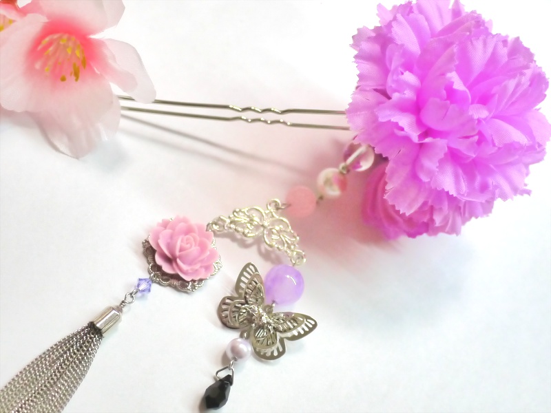 【レンドフルール】ヴィオレットのイメージかんざし