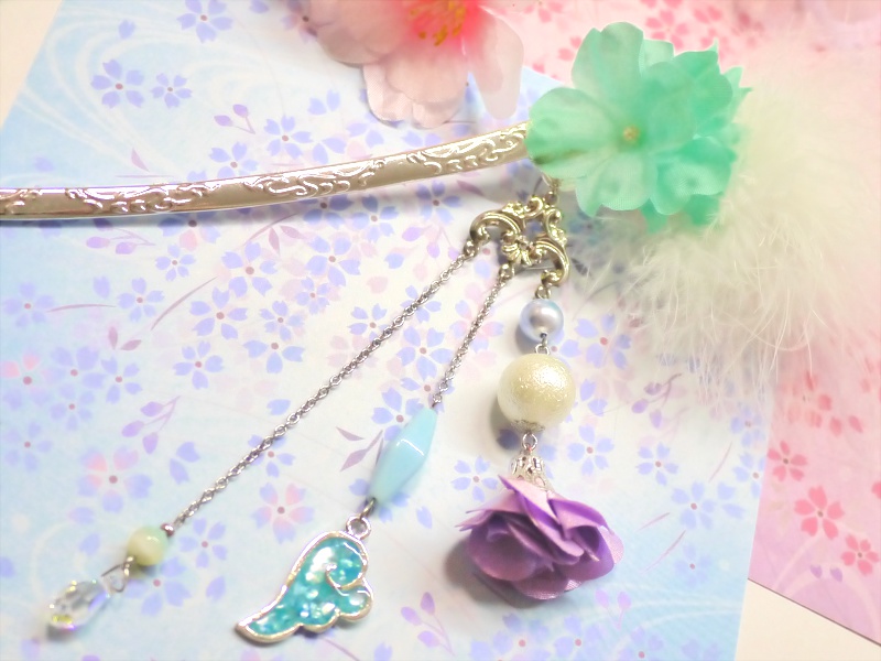 【刀剣乱舞】巴形薙刀のイメージかんざし