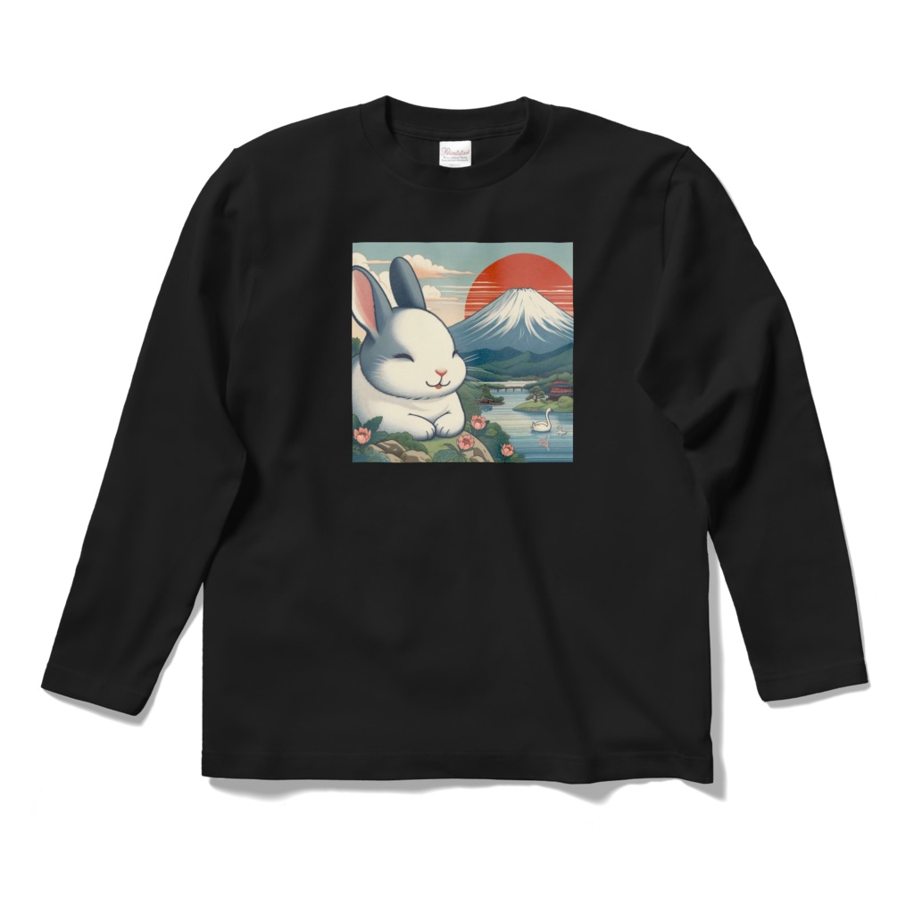 ほのぼのうさぎと富士山