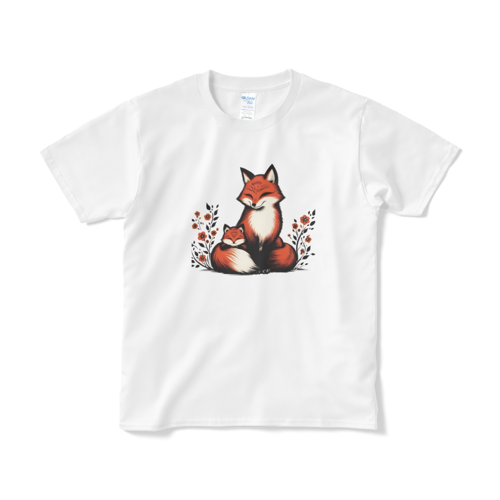 ほのぼのキツネの親子 4