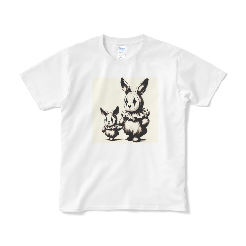 ピエロのうさぎの親子