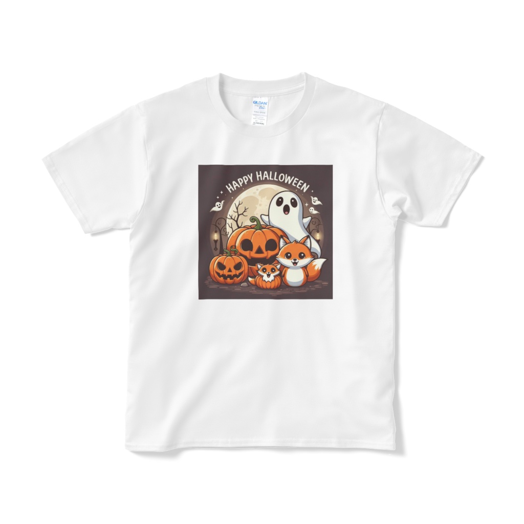 キツネの親子とハロウィン