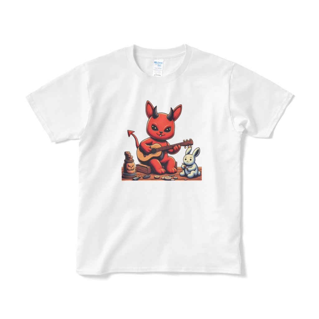 悪魔のうさぎと白うさぎ
