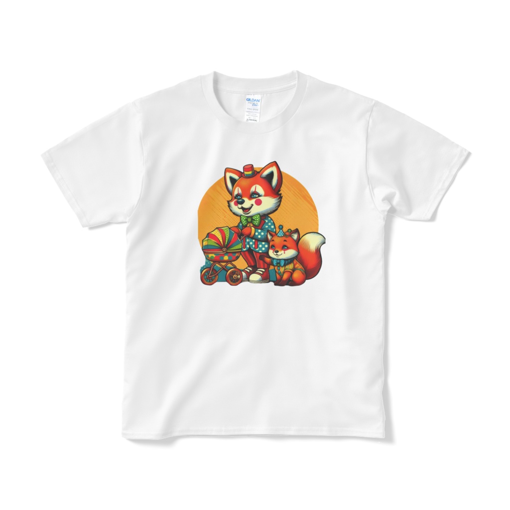 ピエロのキツネの親子 3