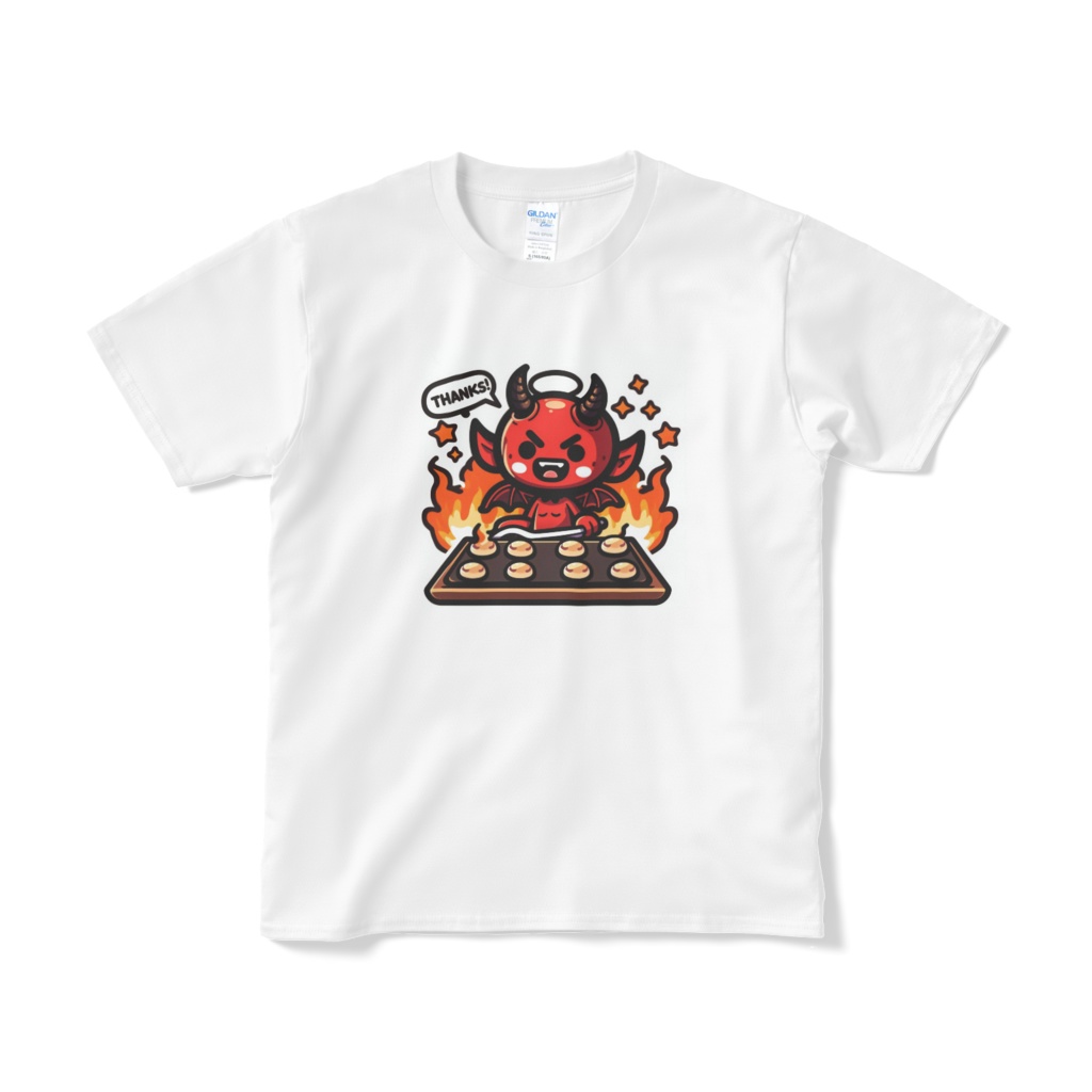 悪魔がたこ焼き焼きながらTHANKS！