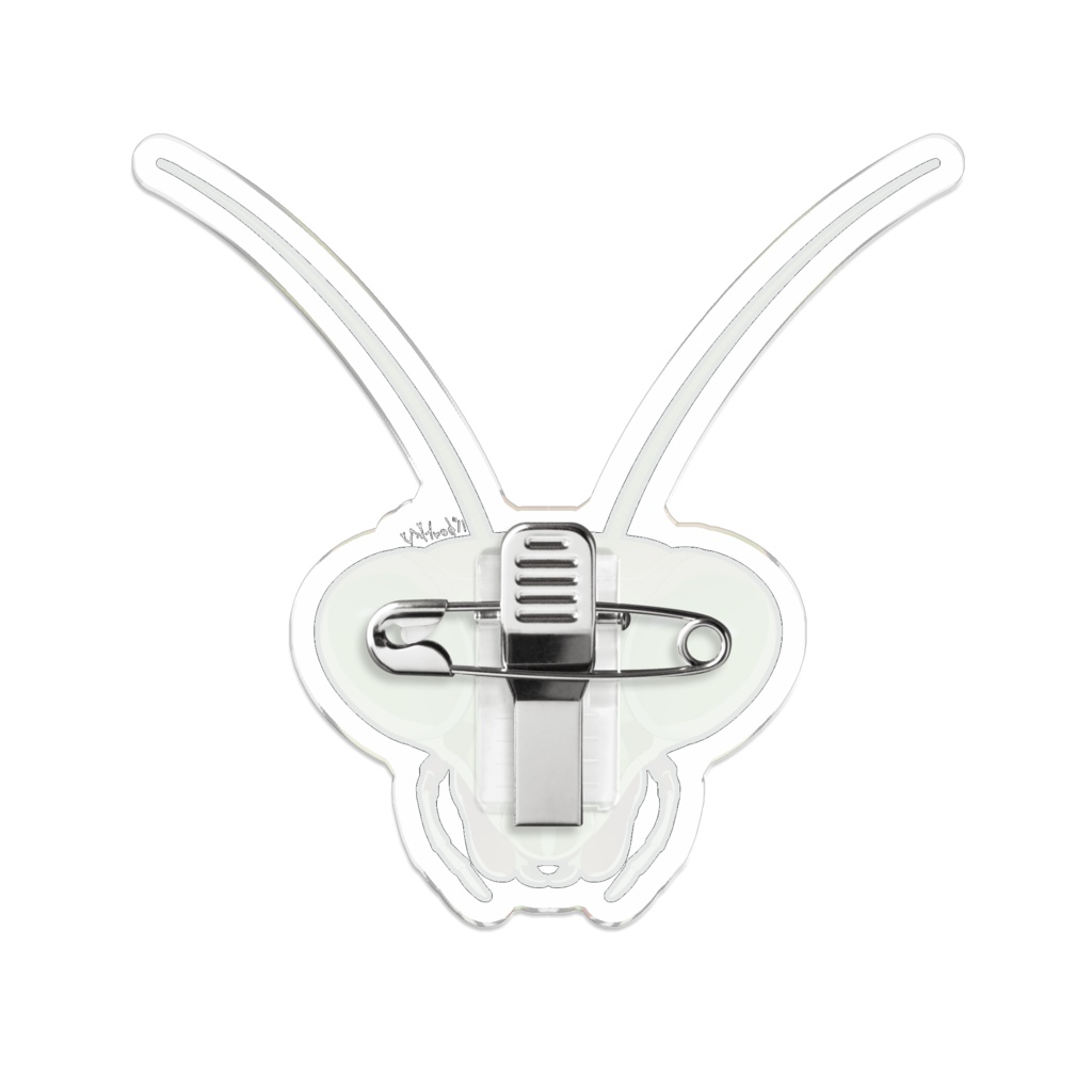 オオカマキリ顔面アクリルバッジ