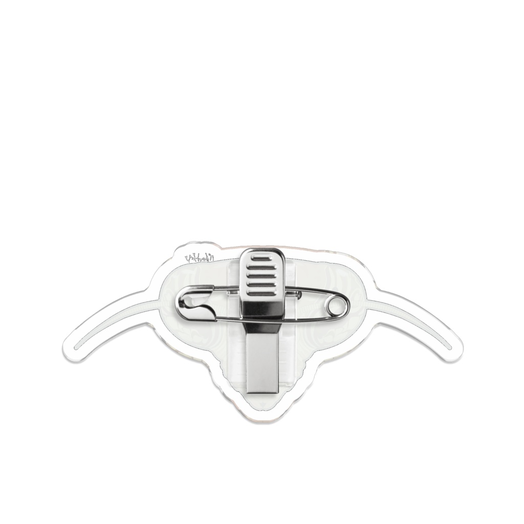 ヒメカマキリ顔面アクリルバッジ