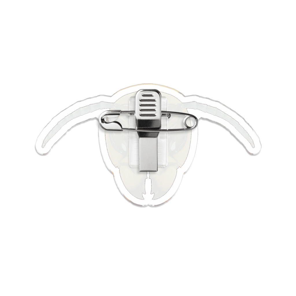 オオスズメバチ顔面アクリルバッジ リアル