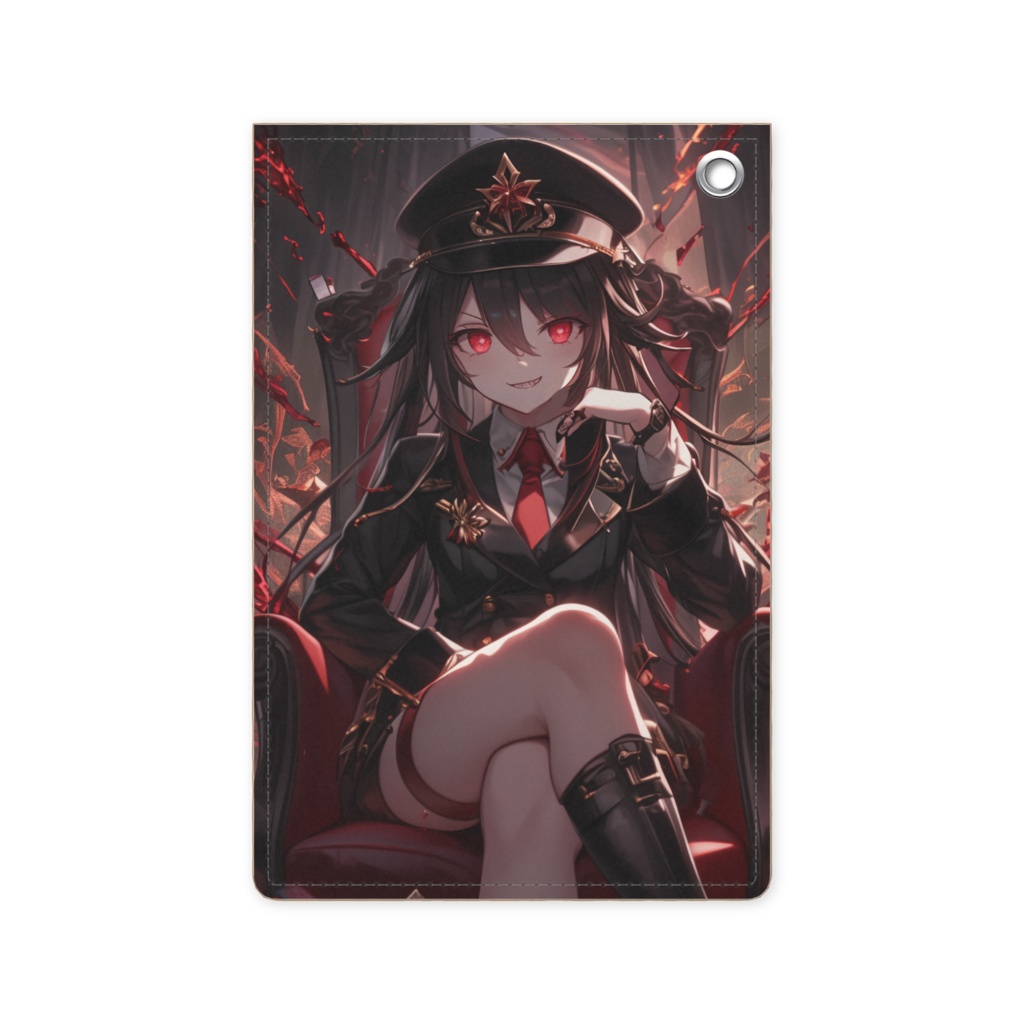 「赤い瞳のリーダー・星乃らむね」パスケース