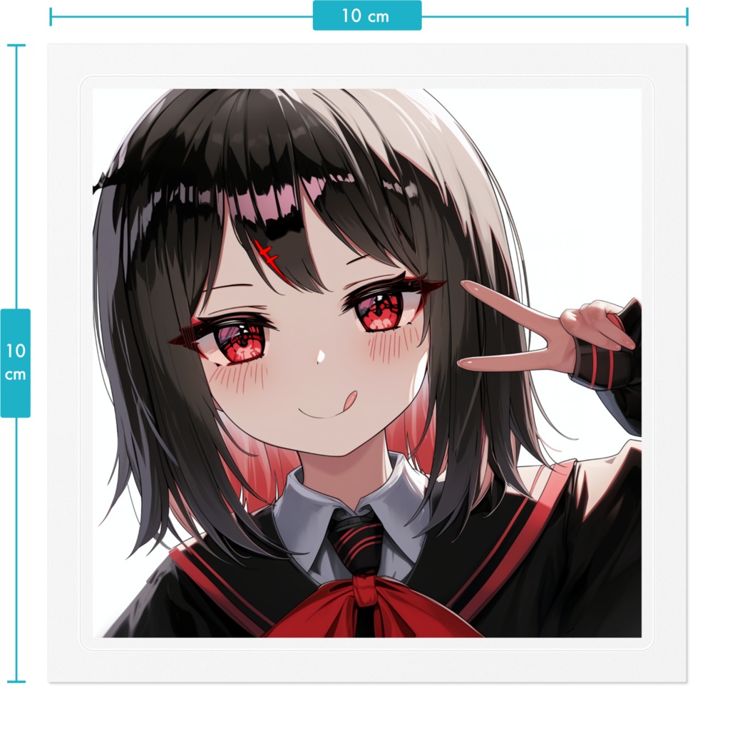 「笑顔の星乃らむね」ステッカー