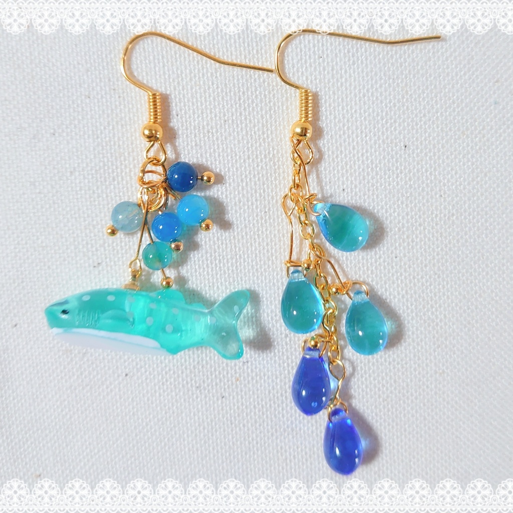 ジンベエザメ ピアス/イヤリング