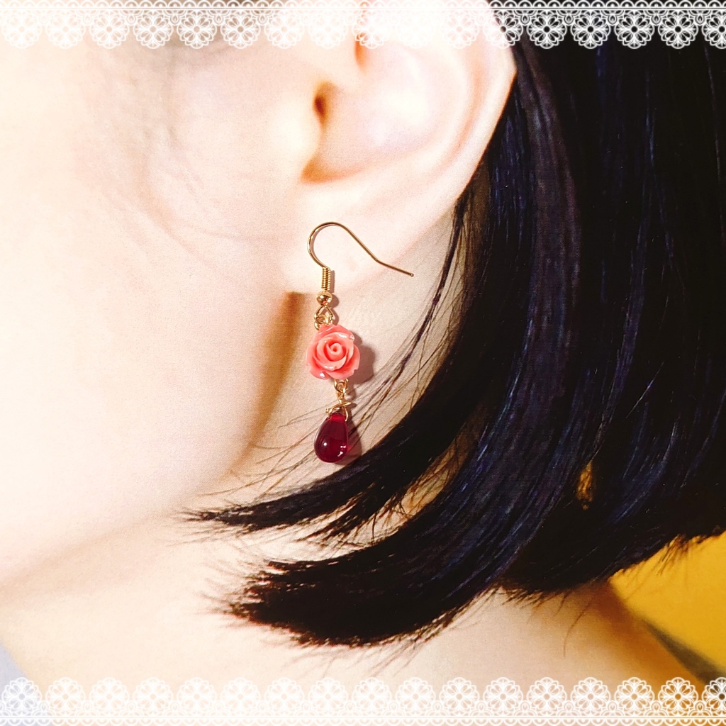 紅薔薇のしずく