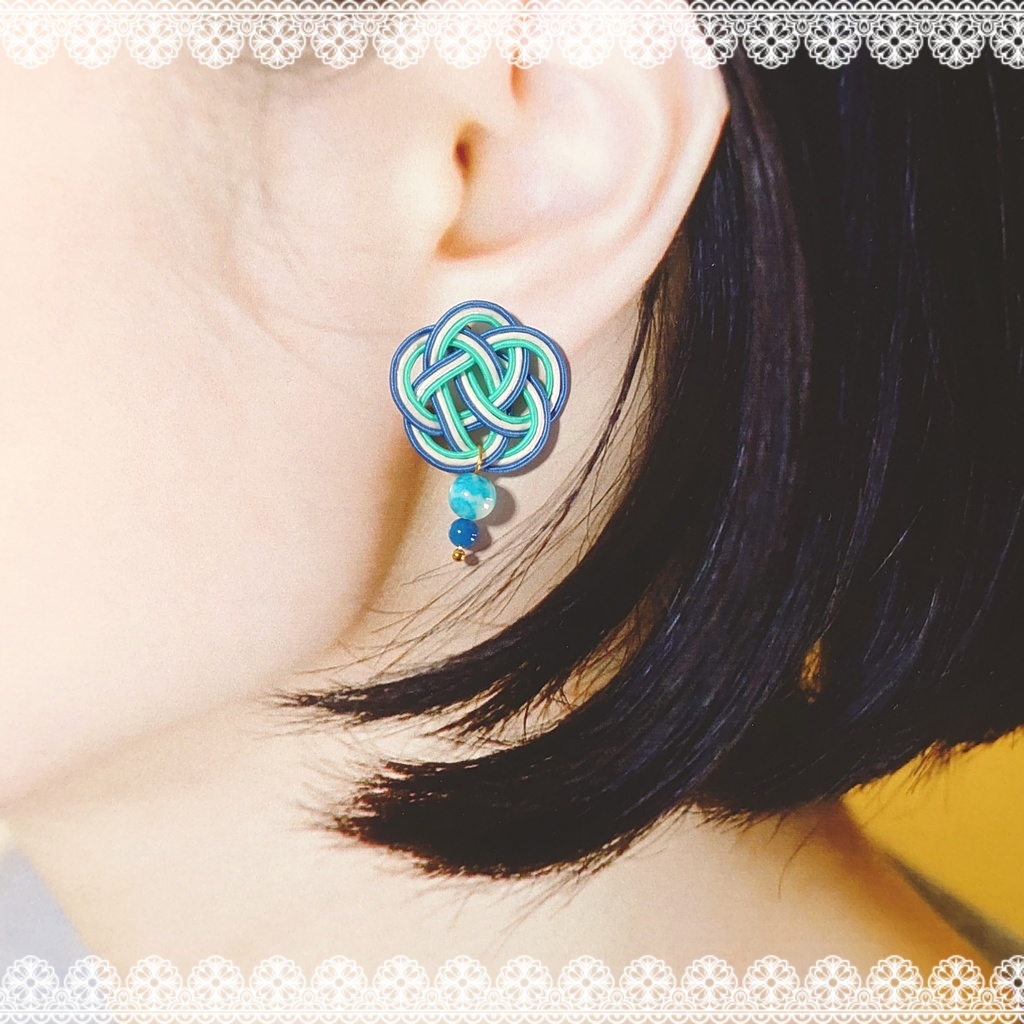 水引ピアスー空ー