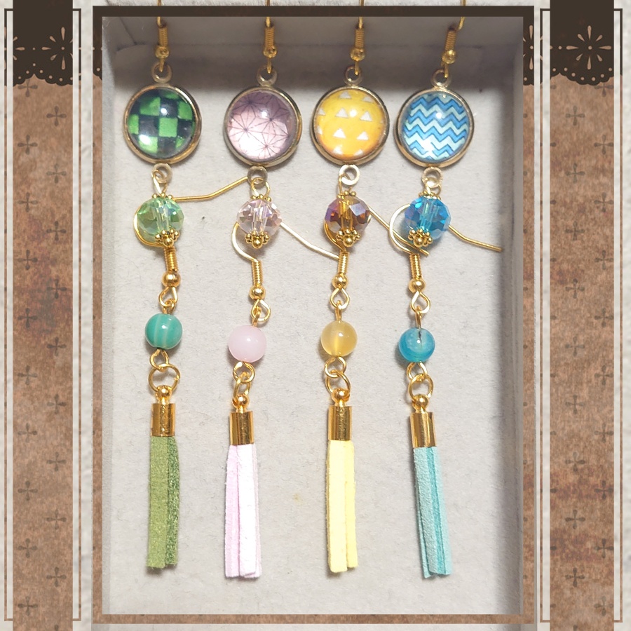 【完売】イメージピアス【炭/ね/善/伊】