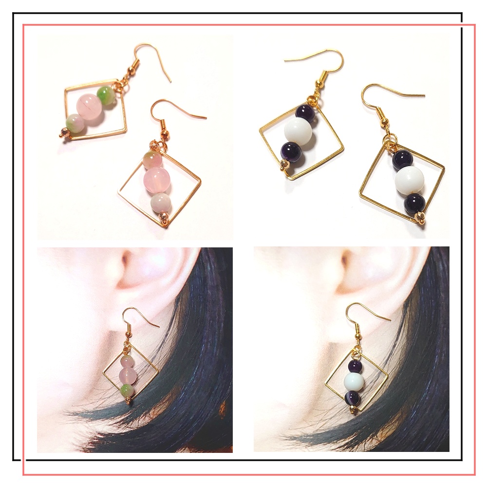 【鬼滅】甘露寺&伊黒 イメージアクセサリー2ペアセット