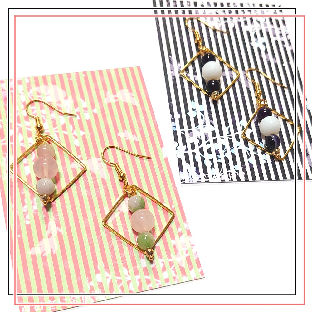 【鬼滅】甘露寺&伊黒 イメージアクセサリー2ペアセット