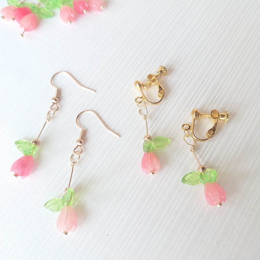 揺れる春色アクセサリー