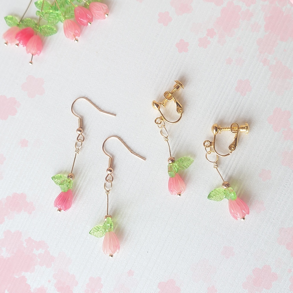 揺れる春色アクセサリー