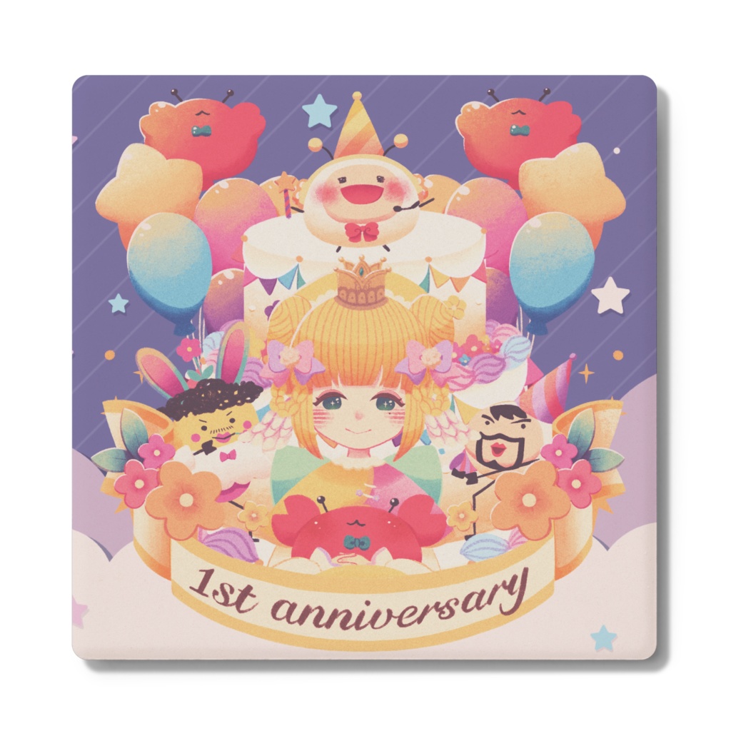  雛餅しゅか* 生誕祭＆一周年記念コースター
