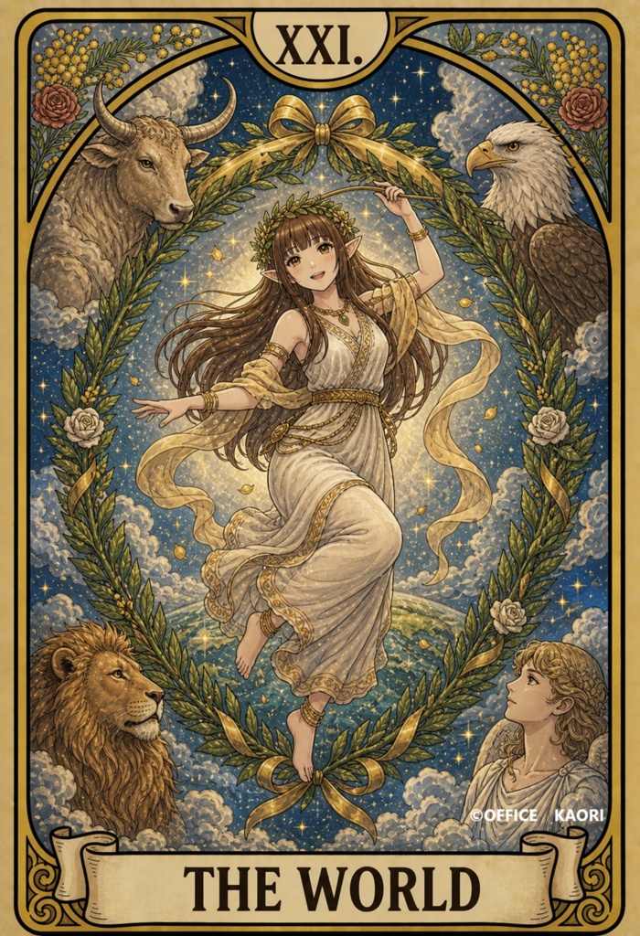 Mimosaのタロットカード(タロット画像22枚+裏面画像1枚)Purple Tarot Art Collection | Digital Download