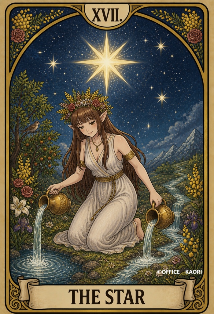Mimosaのタロットカード(タロット画像22枚+裏面画像1枚)Purple Tarot Art Collection | Digital Download