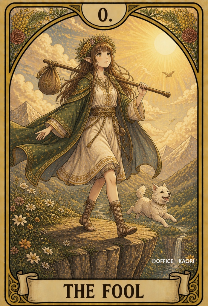 Mimosaのタロットカード(タロット画像22枚+裏面画像1枚)Purple Tarot Art Collection | Digital Download