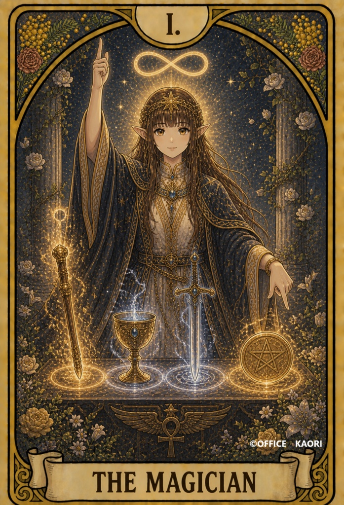 Mimosaのタロットカード(タロット画像22枚+裏面画像1枚)Purple Tarot Art Collection | Digital Download