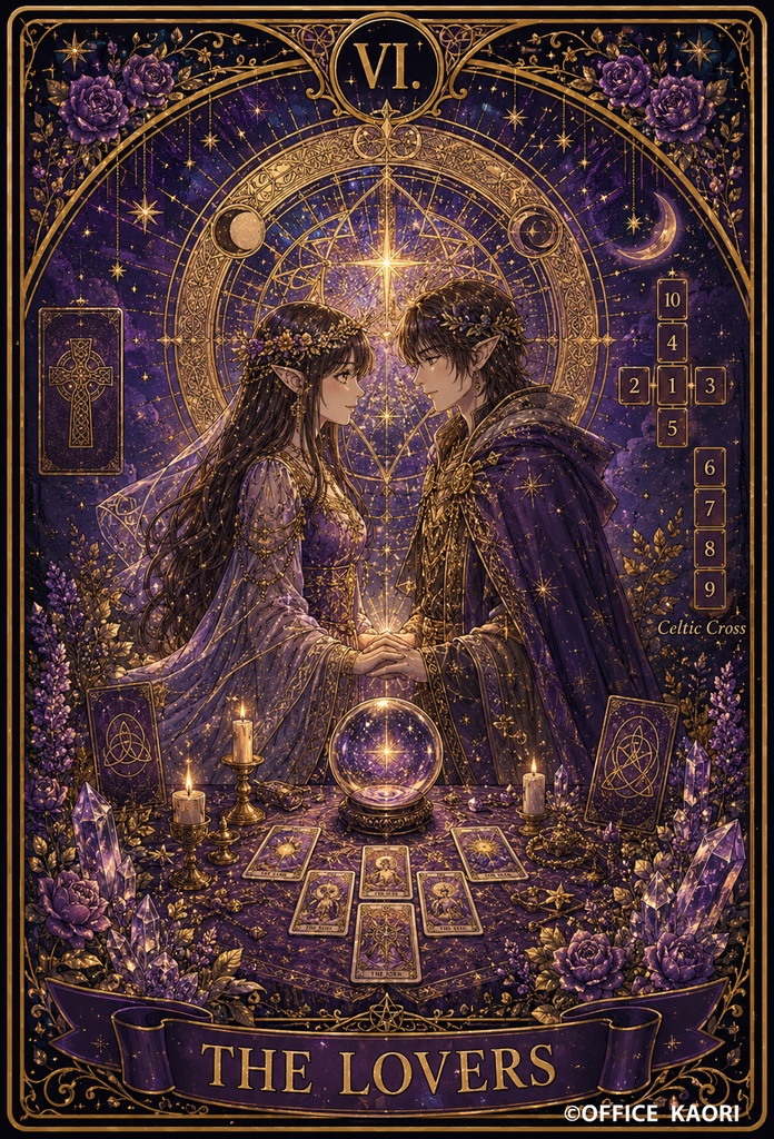 Purple Tarot Art Collection | Digital Download|幻想タロットアート集 紫 (タロット画像22枚+裏面画像1枚)tarot art / fantasy art / printable art