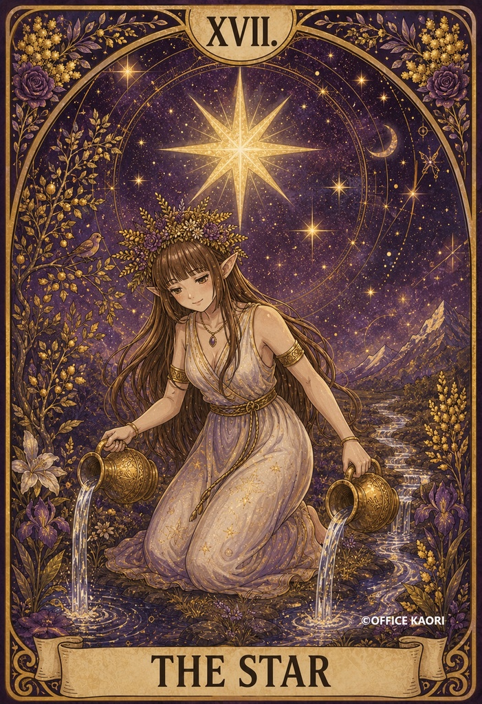 Purple Tarot Art Collection | Digital Download|幻想タロットアート集 紫 (タロット画像22枚+裏面画像1枚)tarot art / fantasy art / printable art