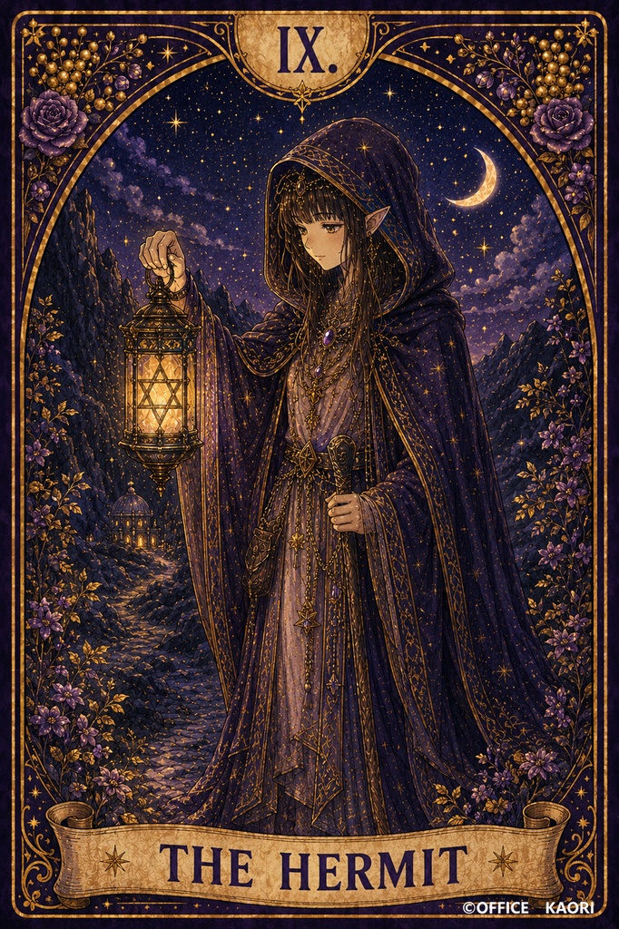 Purple Tarot Art Collection | Digital Download|幻想タロットアート集 紫 (タロット画像22枚+裏面画像1枚)tarot art / fantasy art / printable art