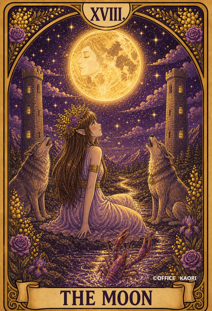 Purple Tarot Art Collection | Digital Download|幻想タロットアート集 紫 (タロット画像22枚+裏面画像1枚)tarot art / fantasy art / printable art