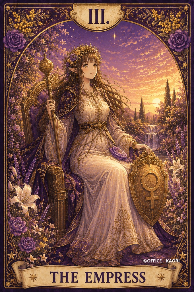 Purple Tarot Art Collection | Digital Download|幻想タロットアート集 紫 (タロット画像22枚+裏面画像1枚)tarot art / fantasy art / printable art
