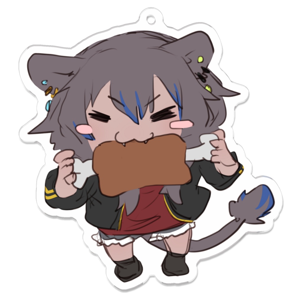 肉ほおばりささぼしアクキー