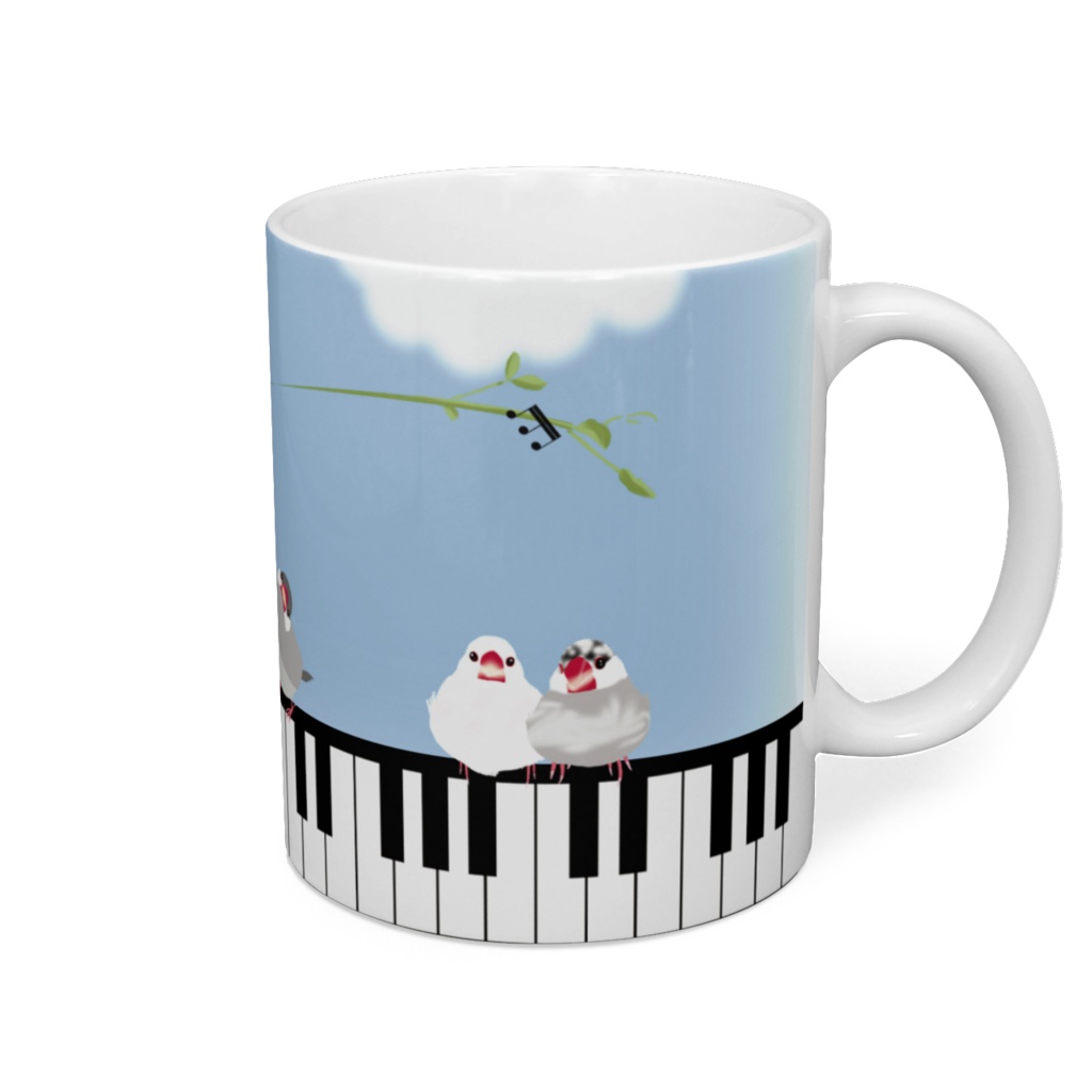 文鳥と鍵盤と音楽♪