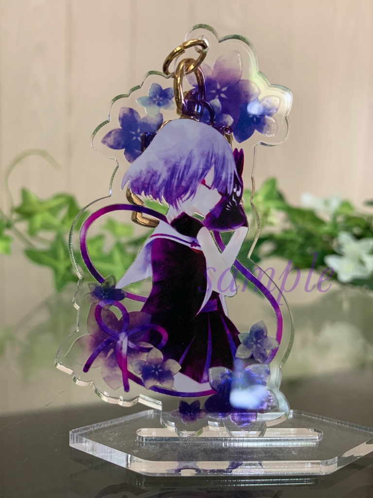 狐ヶ咲 甘色 アクリルキーホルダー -桔梗-