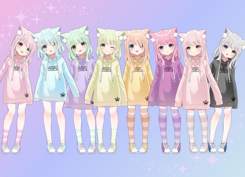 【Live2Dカスタムモデル】ケモミミ少女【nizimaLIVE/VTS対応】