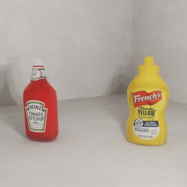 Free Ketchup and Mustard Prefabs