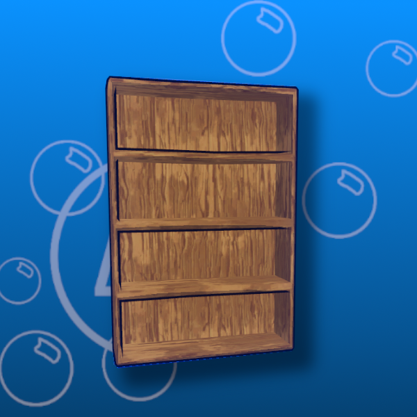 Free Stylized Bookshelf Prefab