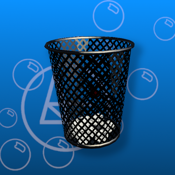 Free Stylized Garbage Can Prefab