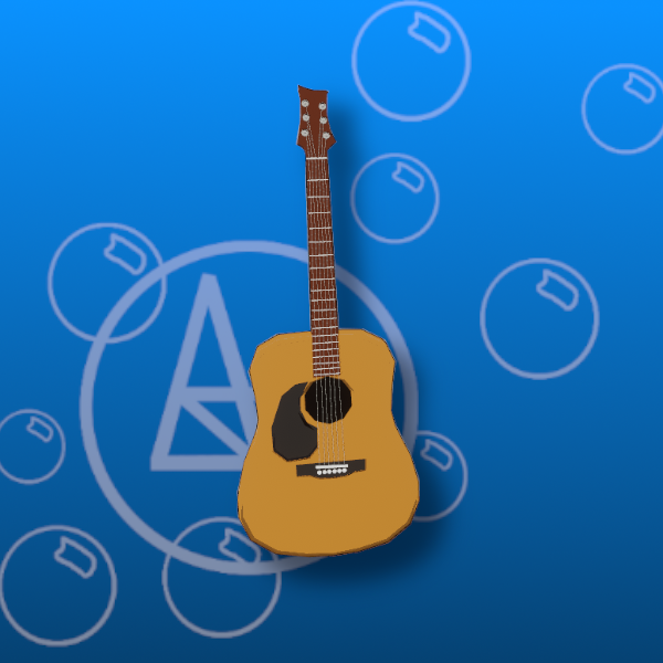 Free Stylized Guitar Prefab