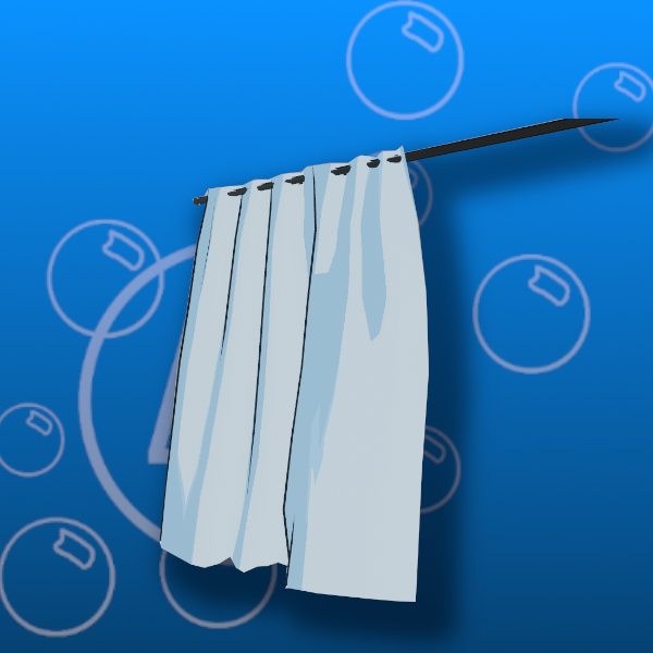Free Stylized Shower Curtain Prefab