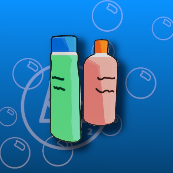 Free Stylized Soap Bottles Prefab