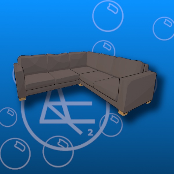 Free Stylized L Couch Prefab