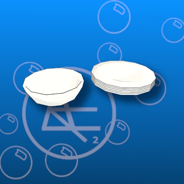Free Stylized Bowl n Plate Prefab